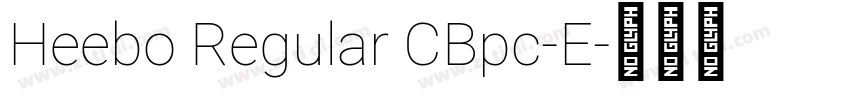 Heebo Regular CBpc-E字体转换